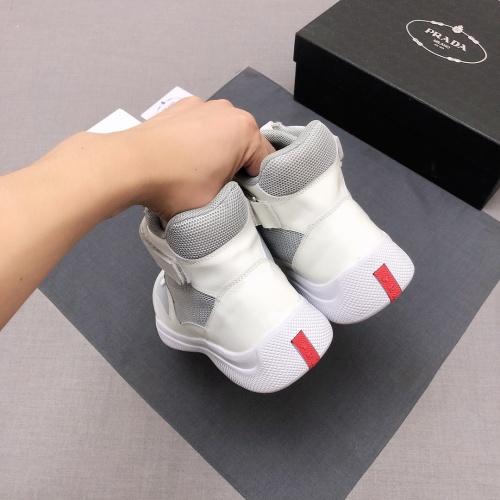 Replica Prada High Top Shoes For Men #1037960 $88.00 USD for Wholesale