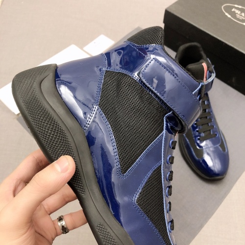 Replica Prada High Top Shoes For Men #1037966 $88.00 USD for Wholesale