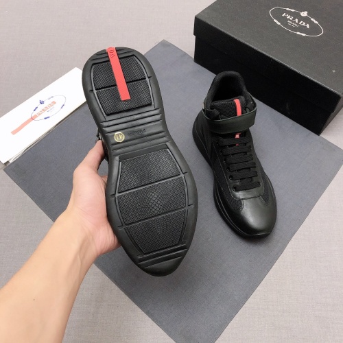 Replica Prada High Top Shoes For Men #1037968 $88.00 USD for Wholesale