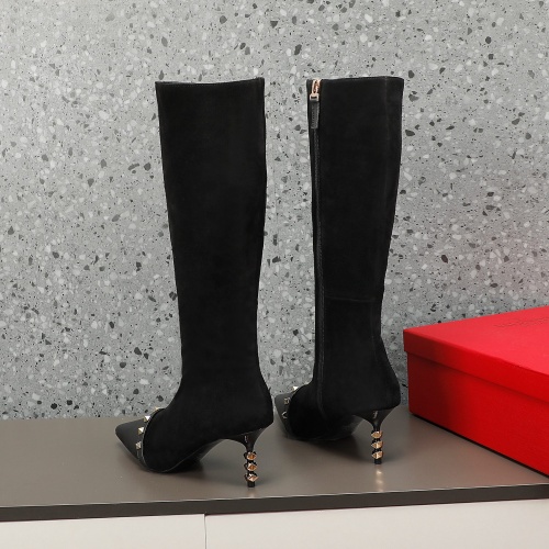 Replica Valentino Boots For Women #1038082 $155.00 USD for Wholesale