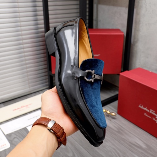 Replica Salvatore Ferragamo Leather Shoes For Men #1038270 $82.00 USD for Wholesale