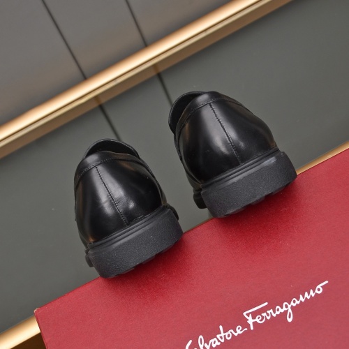 Replica Salvatore Ferragamo Leather Shoes For Men #1038277 $92.00 USD for Wholesale