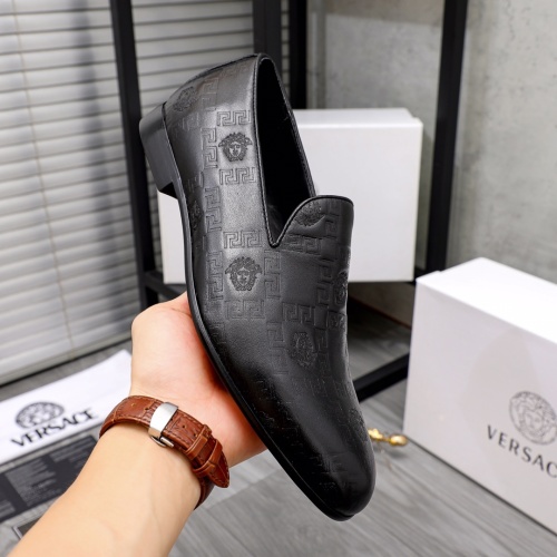 Replica Versace Leather Shoes For Men #1038312 $82.00 USD for Wholesale