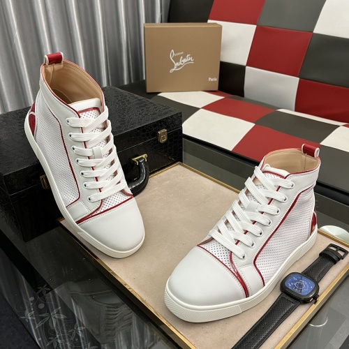 Replica Christian Louboutin High Top Shoes For Men #1038348 $82.00 USD for Wholesale