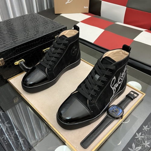 Christian Louboutin High Top Shoes For Men #1038349 $82.00 USD, Wholesale Replica Christian Louboutin High Top Shoes