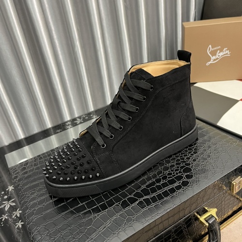 Replica Christian Louboutin High Top Shoes For Men #1038350 $80.00 USD for Wholesale