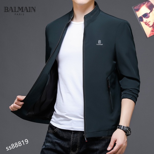 Replica Balmain Jackets Long Sleeved For Men #1038402 $60.00 USD for Wholesale