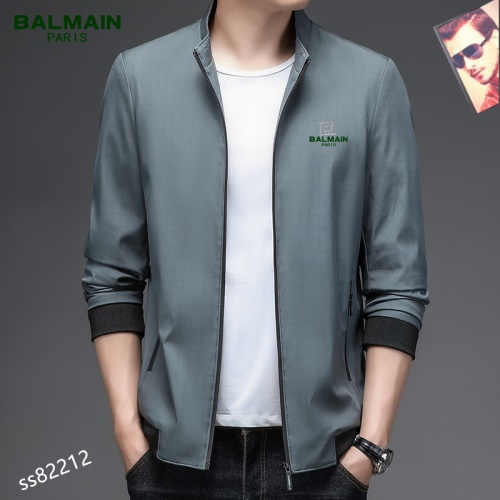 Replica Balmain Jackets Long Sleeved For Men #1038408 $60.00 USD for Wholesale