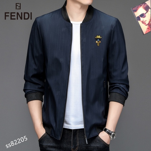 Replica Fendi Jackets Long Sleeved For Men #1038455 $60.00 USD for Wholesale