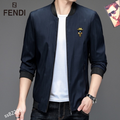 Replica Fendi Jackets Long Sleeved For Men #1038455 $60.00 USD for Wholesale