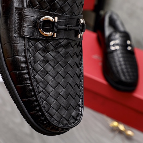 Replica Salvatore Ferragamo Leather Shoes For Men #1038608 $82.00 USD for Wholesale