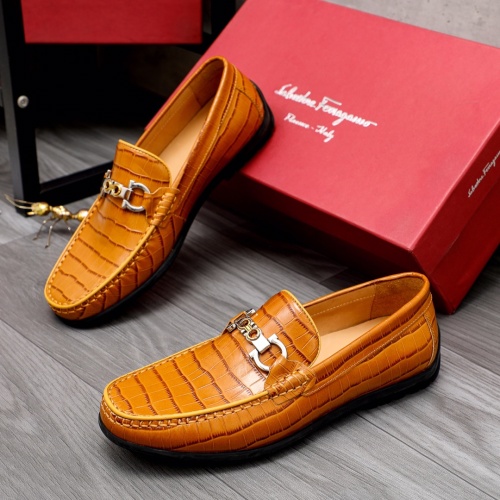 Salvatore Ferragamo Leather Shoes For Men #1038615