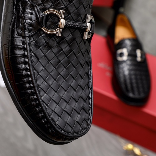 Replica Salvatore Ferragamo Leather Shoes For Men #1038621 $82.00 USD for Wholesale