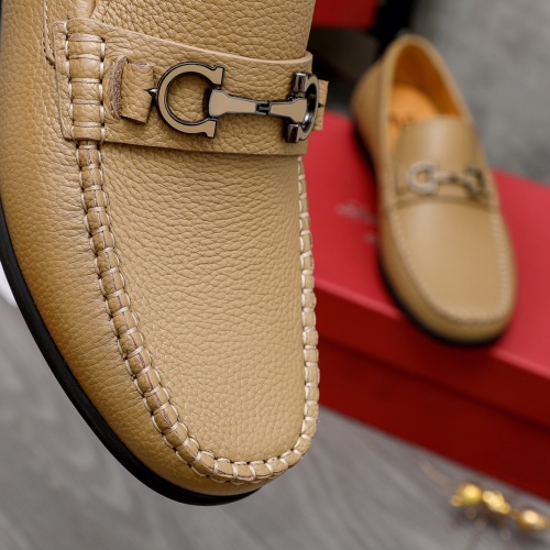 Replica Salvatore Ferragamo Leather Shoes For Men #1038624 $82.00 USD for Wholesale