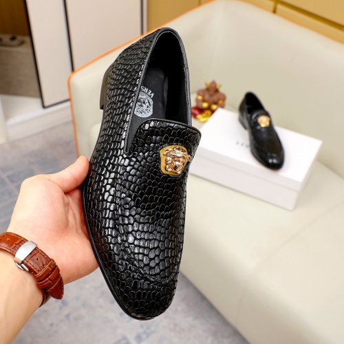 Replica Versace Leather Shoes For Men #1038734 $82.00 USD for Wholesale