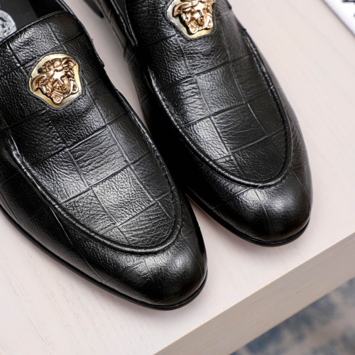 Replica Versace Leather Shoes For Men #1038736 $82.00 USD for Wholesale
