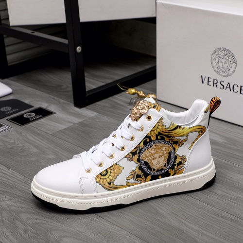 Replica Versace High Tops Shoes For Men #1038866 $76.00 USD for Wholesale