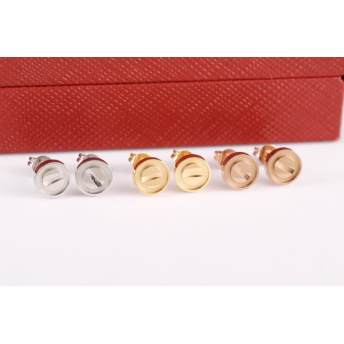 Replica Cartier Earrings For Women #1039039 $27.00 USD for Wholesale