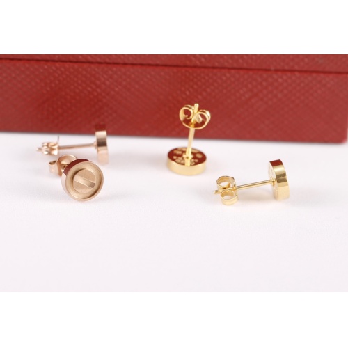 Replica Cartier Earrings For Women #1039040 $27.00 USD for Wholesale