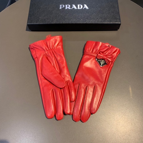 Prada Gloves For Women #1040090 $52.00 USD, Wholesale Replica Prada Gloves