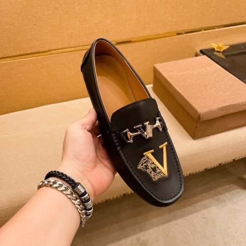 Replica Versace Leather Shoes For Men #1040290 $72.00 USD for Wholesale