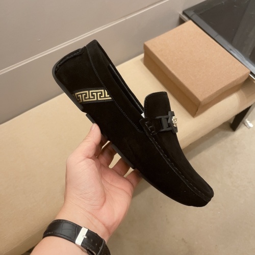 Replica Versace Leather Shoes For Men #1040342 $68.00 USD for Wholesale
