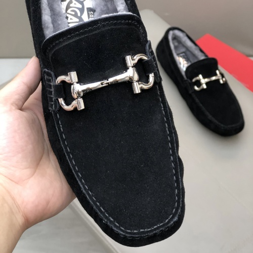 Replica Salvatore Ferragamo Leather Shoes For Men #1040414 $96.00 USD for Wholesale