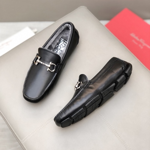Salvatore Ferragamo Leather Shoes For Men #1040418