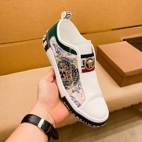 Replica Versace Casual Shoes For Men #1040451 $72.00 USD for Wholesale