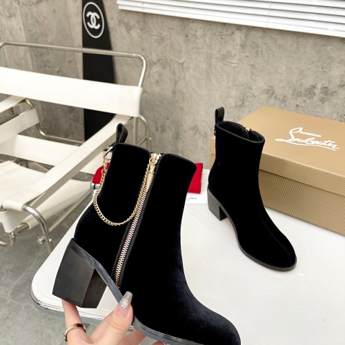 Replica Christian Louboutin Boots For Women #1040486 $100.00 USD for Wholesale