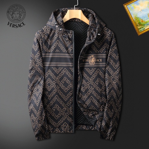 Versace Quilted Jackets Long Sleeved For Men #1040805 $72.00 USD, Wholesale Replica Versace Jackets