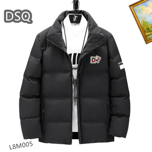 Dsquared Quilted Jackets Long Sleeved For Men #1040834