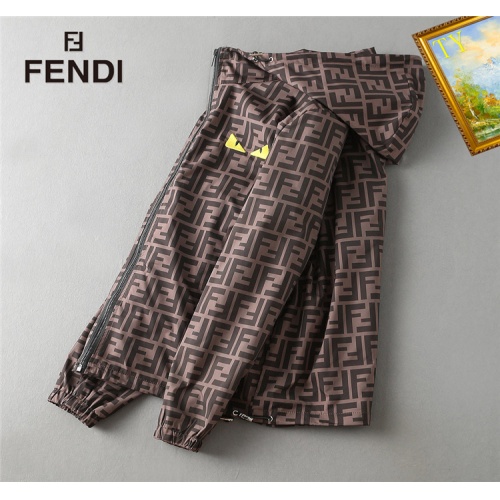 Replica Fendi Jackets Long Sleeved For Men #1040853 $60.00 USD for Wholesale