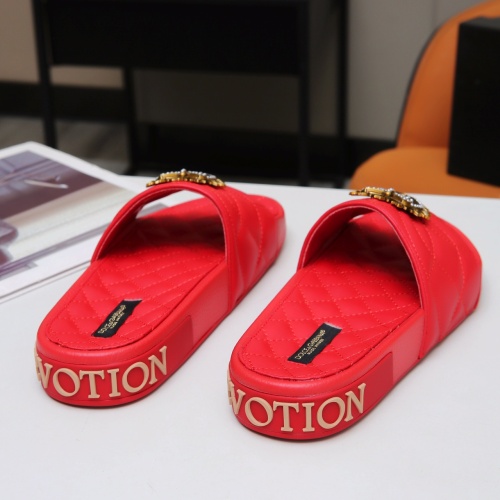 Replica Dolce & Gabbana D&G Slippers For Women #1040889 $68.00 USD for Wholesale
