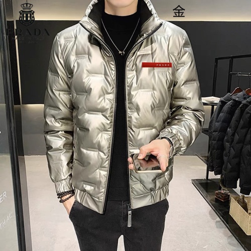 Prada Down Feather Coat Long Sleeved For Men #1040900 $82.00 USD, Wholesale Replica Prada Down Feather Coat