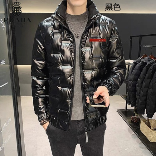 Prada Down Feather Coat Long Sleeved For Men #1040901 $82.00 USD, Wholesale Replica Prada Down Feather Coat