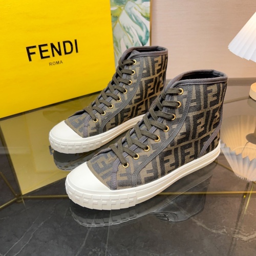 Fendi High Tops Casual Shoes For Men #1040990