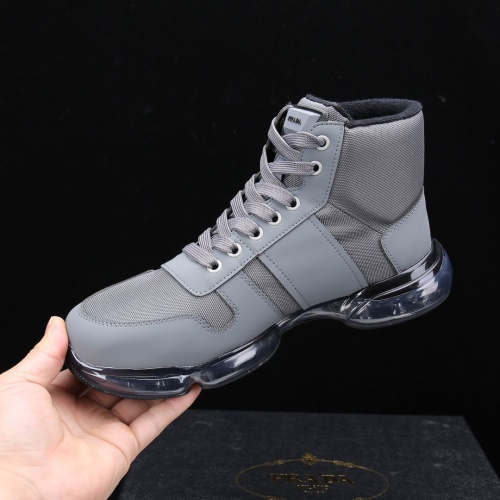 Replica Prada High Top Shoes For Men #1041005 $92.00 USD for Wholesale