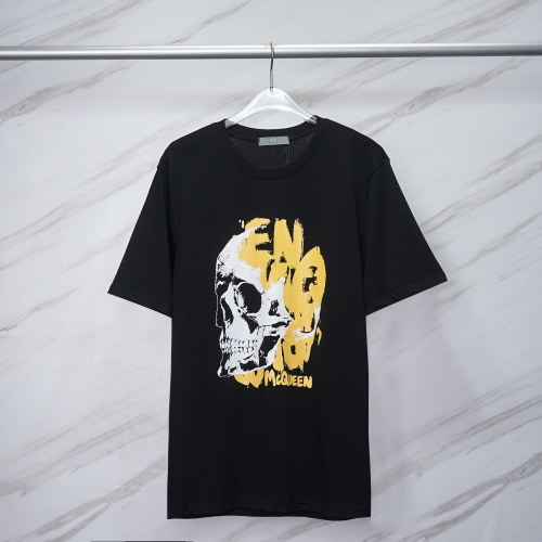 Alexander McQueen T-shirts Short Sleeved For Unisex #1041285 $32.00 USD, Wholesale Replica Alexander McQueen T-shirts