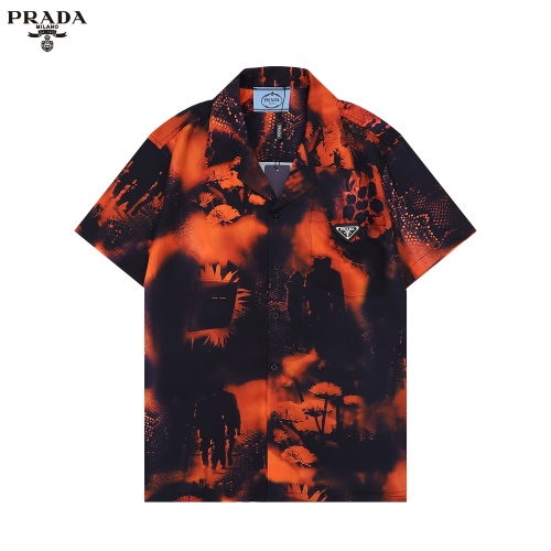 Prada Shirts Short Sleeved For Men #1041421