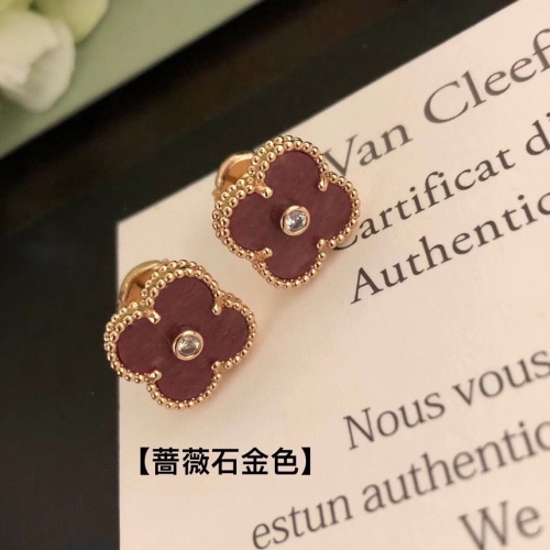 Van Cleef &amp; Arpels Earrings For Women #1041483 $32.00 USD, Wholesale Replica Van Cleef &amp; Arpels Earrings