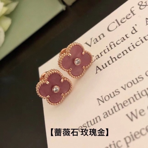 Replica Van Cleef & Arpels Earrings For Women #1041483 $32.00 USD for Wholesale