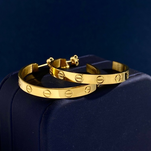 Replica Cartier Earrings For Women #1041486 $27.00 USD for Wholesale