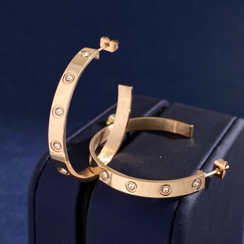 Replica Cartier Earrings For Women #1041488 $27.00 USD for Wholesale