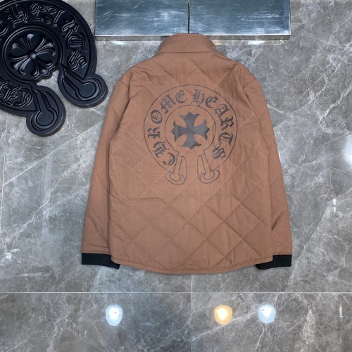 Replica Chrome Hearts Quilted Jackets Long Sleeved For Unisex #1041639 $60.00 USD for Wholesale