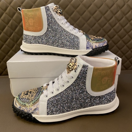 Replica Versace High Tops Shoes For Men #1041803 $82.00 USD for Wholesale
