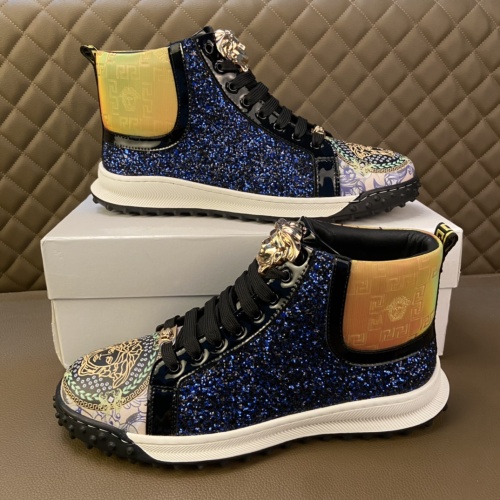Replica Versace High Tops Shoes For Men #1041804 $82.00 USD for Wholesale