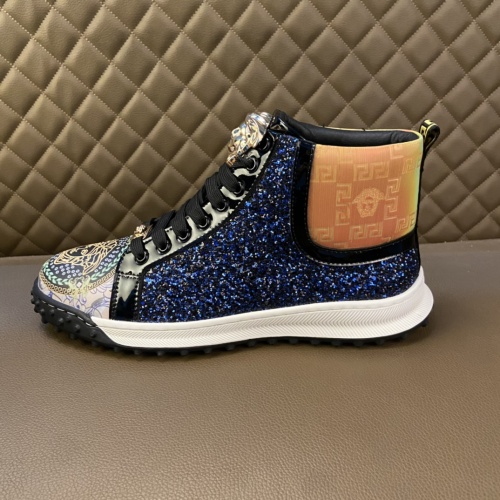 Replica Versace High Tops Shoes For Men #1041804 $82.00 USD for Wholesale