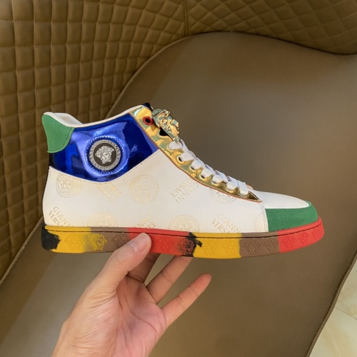 Replica Versace High Tops Shoes For Men #1041809 $76.00 USD for Wholesale