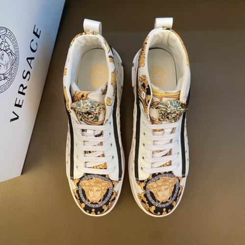 Replica Versace High Tops Shoes For Men #1041810 $76.00 USD for Wholesale